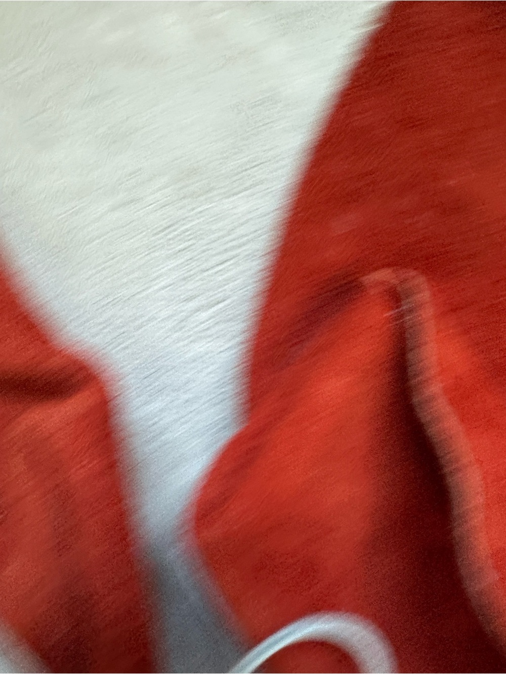 Rust Red Suede Moccasin Flats with White Lacing - Picture 13 of 13